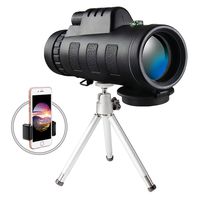 Monocular Telescope, 40 60 High Power Low Night Vision Waterproof Spotting Scope for Adults with Smartphone Adapter and Tripod Waterproof Fogproof Shockproof for Bird Watching Hunting