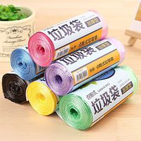 New-Hi 30Pcs/Roll Disposable Thickening Garbage Bag Colored Trash Bags Rubbish Storage Bag 4543cm For Home Kitchen Bathroom Bedroom Toilet Office Trash Bin