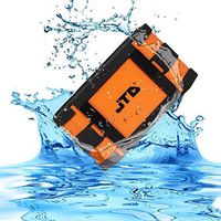 JTD Waterproof Floating Speaker, Armor Portable Bluetooth Speaker (Orange) 5W Strong Drive/Passive Radiator for Rich Immersive Sound, Waterproof Shockproof and Dustproof Outdoor with power supply