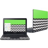 Mightyskins Skin Compatible with Samsung Chromebook 3 11.6" - Lime Chevron | Protective, Durable, and Unique Vinyl Decal Wrap Cover | Easy to Apply, Remove, and Change Styles | Made in The USA