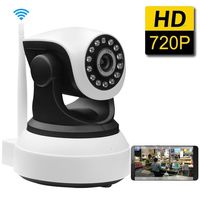 GRACETOP Dome Camera Pan/Tilt/Zoom Wireless IP Security Surveillance System 720p HD Night Vision (US Edition)