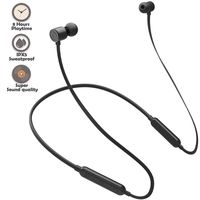 Bluetooth Headphones Wireless Earbuds 4.1 Magnetic Bluetooth Earphones Lightweight Headsets with Mic for in-Ear Sports Headphones for Running(8 Hours Play Time, Noise Cancelling, Sweatproof)-Black