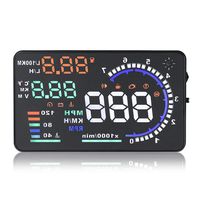 WonVon Car HUD Head-Up Display,Universal A8 Head Up Display 5.5" Dash Screen Projector OBD II OBD2 Auto Gauge Dash Projector Speedometer