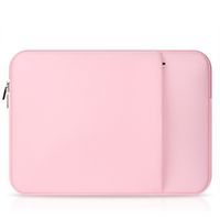 elecfan Laptop Sleeve Pouch,Compatible 15.6 Inch MacBook Pro Notebook Computer Samsung iPad Tablet,Multi-functional Briefcase Zipper Bag, Business Carrying Case with Pocket for Women - Pink