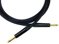 Conquest USA Custom Shop Series CQC 10 Foot 1/4 Inch Guitar/Instrument Cable Woven Jacket - Black