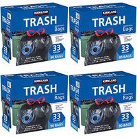 Kirkland Signature 33 Gallon Trash Bags, 90-count (4-Pack)