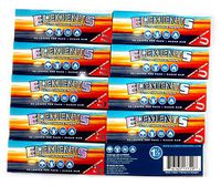 Elements 1.25 1 1/4 Size Ultra Thin Rice Rolling Paper with Magnetic Closure 10 Packs