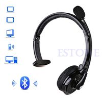 Bluetooth Headphones With Volume Control Noise-Canceling BH-M10B Bluetooth Over Head Boom Mic Headset For Trucker Drivers By Sixsons