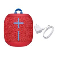 Ultimate Ears Wonderboom 2 Portable Waterproof Bluetooth Speaker - Radical Red Bundle with Fast Charging Wall Charger