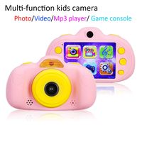 Multi-Functional Kids Camera with Playable Games, 2.4 Inch Display Children Digital Camera with MP3 Play, for Boys/Girls (Pink)