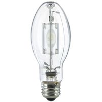 Sunlite 03651-SU MP150/U/MED M102/O Protected Metal Halide Lamp, 150 Watts, Medium Base (E26), Pulse Start, ED17, 15,000 Hours Life, 13300 Lumen, Clear Finish