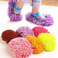 1 pair Floor Dust Cleaning Slipper Multifunction Microfiber Lazy Shoes Cover Mop Cleaner Home Cloth Clean Cover Mophead Overshoe
