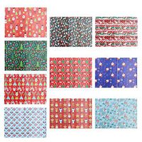 STOBOK 10 Sheets Christmas Gift Wrapping Papers Gift Package Papers for Christmas Birthday Random Style