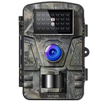 Victure Trail Game Camera with Night Vision Motion Activated 1080P 12MP Hunting Cameras with Low Glow and Upgraded Waterproof IP66 for Outdoor Wildlife Watching
