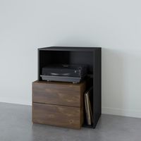 Nexera Paisley Audio Tower, Truffle/Black