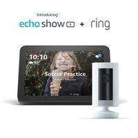 Echo Show 8 (Charcoal) with Ring Indoor Camera