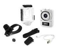 HP Life Cam (lc100w) Mini 4k Full HD 1080p Water Resistant Camera with Waterproof Case, White (HPD-LC100W-VP)
