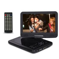 Saachi PDVD-1089 10.1" All Multi Region Free Portable DVD Player 270 Degree Screen 4.5 Hr Battery, SD Card Reader, USB & Headphone Jack, Black