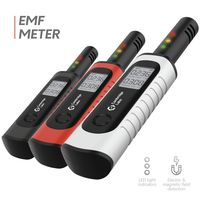 Cambridge Labs Rechargeable EMF Meter - Radiation Detector, Electromagnetic Field Tester, Smart Counter, Great Reader for The Home, Office Or Ghost Hunting, Handheld Digital Sensor (White)