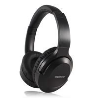 Gigastone Bluetooth Wireless Active Noise Cancelling Headphones Hi-Fi Stereo Oualcomm CSR Advanced Audio Built-in Mic Ultimate Comfort Over Ear Headset Leather Wired Mode Support PC Cell Phones