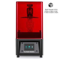 ELEGOO Mars UV Photocuring LCD 3D Printer with 3.5'' Smart Touch Color Screen Off-line Print 4.53in(L) x 2.56in(W) x 5.9in(H) Printing Size Black Version