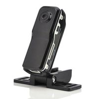 MD80 Mini DV Camera, Leegoal Full HD Voice Control Digital Camera Camcorder, with USB Data Cable Clip-On Adapter Bracket Lanyard Silicone Case, for Webcam Helmet Bike Motorbike Hiking Sports