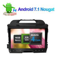 Flynavigo 9 Inch Android 7.1 Quad Core Car Stereo Full Touch In Dash Car Radio Head Unit with Bluetooth GPS Navigation for Kia Sportage 2010-2015 Support FM AM Mirror Link 3G WIFI 1080P Video SWC