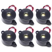 Electronic Buzzer Alarm, 95DB DC 3-24V Voltage Buzzer Beep Tone Speaker Alarm with Lead Wire for Electronic Toys, Automotive Electronic, DIY Electronic, Physics Circuits Continuous Sound Beep.