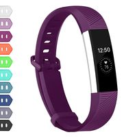 Wekin Replacement Bands Compatible with Fitbit Alta and Alta HR, Breathable Sport Silicone Wristbands Bracelet Strap with Secure Metal Buckle for Woman Men Small Large