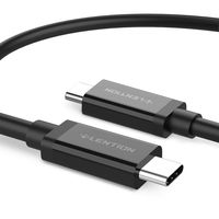 LENTION USB-C to USB-C 3.1 Gen 2 Cable (3ft) with 4K/60Hz Video & 100W Power Delivery Compatible MacBook Air/Pro (Thunderbolt 3), iPad Pro 2018 2019, Surface Book 2/Go, More Type-C Devices (Black)