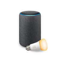 Echo Plus (2nd Gen) with Philips Hue Bulb - Alexa smart home starter kit - Charcoal
