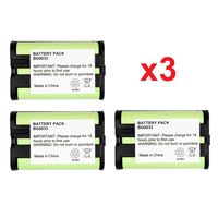 3 Fenzer Rechargeable Cordless Phone Batteries for Panasonic HHR-P107 HHRP107 HHR-P107A HHRP107A Cordless Telephone Battery Replacement Packs