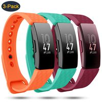 findway Compatible with Fitbit Inspire HR Bands/Fitbit Inspire Band, Adjustable Soft Silicone Inspire Straps for Women Men Sports Replacement Accessories Bands for Inspire/Inspire HR Fitness Tracker