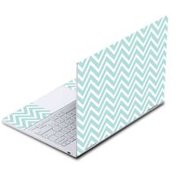 MightySkins Skin Compatible with Google Pixelbook - Aqua Chevron | Protective, Durable, and Unique Vinyl Decal wrap Cover | Easy to Apply, Remove, and Change Styles | Made in The USA