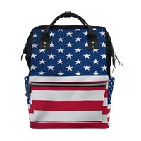Diaper Bags Backpack Mummy Backpack with USA Flag Travel Laptop Daypack