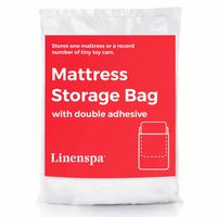 Linenspa Heavy Duty Mattress Storage Bag with Double Adhesive Closure, Twin XL