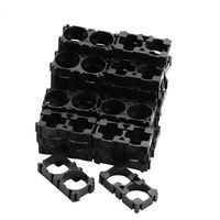 ZRM&E 50PCS 18650 Lithium Battery Double Holder Bracket 2 Cell DIY Battery Storage Box Protection Board