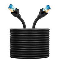 Cat8 Ethernet Cable 25ft, MORELECS 40Gbps 2000Mhz High Speed Gigabit SFTP LAN Network Internet Cables for Router, Modem, PS, Xbox Compatible with Cat7/Cat5/Cat5e/Cat6/Cat6e