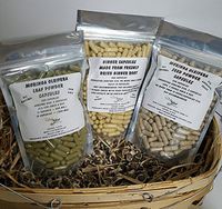 Ground Ginger Root Moringa Leaf and Seed Capsule Value Packs (Ginger Root + Moringa Leaf + Moringa Seed) - Made Fresh On Demand! - All Natural!