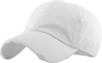 KBETHOS Vintage Washed Distressed Cotton Dad Hat Baseball Cap Adjustable Polo Trucker Unisex Style Headwear (Vintage) White Adjustable