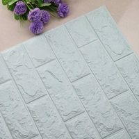 3D Brick Wall Stickers, Foam Wall Tile Easy Self-Adhesive Design Wall Paper Decorative Removable Soft Panels for Kitchen/Room Decor,SIN vimklo