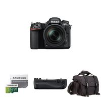 Nikon D500 DX-Format Digital SLR with 16-80mm ED VR Lens Deluxe Battery Grip Bundle