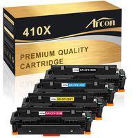 Arcon Compatible Toner Cartridge Replacement for HP 410A CF410A HP 410X CF410X CF411X CF412X CF413X M477fnw Toner HP Color Laserjet Pro MFP M477fdw M477fnw M477fdn M452dn M452dw M452nw M377dw Printer