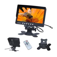 7 Inch TFT LCD Car Monitor Screen Rotatable NTSC/PAL Video System for Car Reversing Parking with IR Remote Control