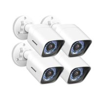 ANNKE 4-Packed 2.0 Mega Pixels (19201080) IP Cameras,1/2.8" Progressive Scan CMOS 100ft Super Night Vision, IP66 Dust and Waterproof Rating