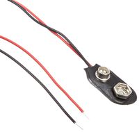 Ajax Scientific "I" Type Battery Snap with Lead Wire (Pack of 10)