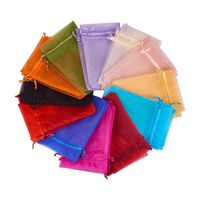 PH PandaHall 200pcs 4x6 Inches 20 Color Organza Gift Bags with Drawstring Assorted Color Jewelry Pouches Wedding Party Christmas Favor Gift Bags
