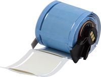 Brady PSPT-1000-2-WT-R BMP61, BMP71 and TLS 2200Series PermaSleeve Heat-Shrink Polyolefin Tubing, Fits 20.95 AWG, 1.66" Width, White (Pack of 70)