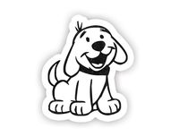 Puppy Dog Sticker - Laptop Stickers - 2.5" Vinyl Decal - Laptop, Macbook, Phone, Tablet Vinyl Decal Sticker