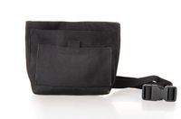 ASIBT Dog Treat Pouch, Pet Training Waist Bag with Easy Open-Close Spring Hinge and Front Mesh Pocket, Easily Carries Snacks and Toys, Rapid Reward for Small Medium Large Breeds (Black)